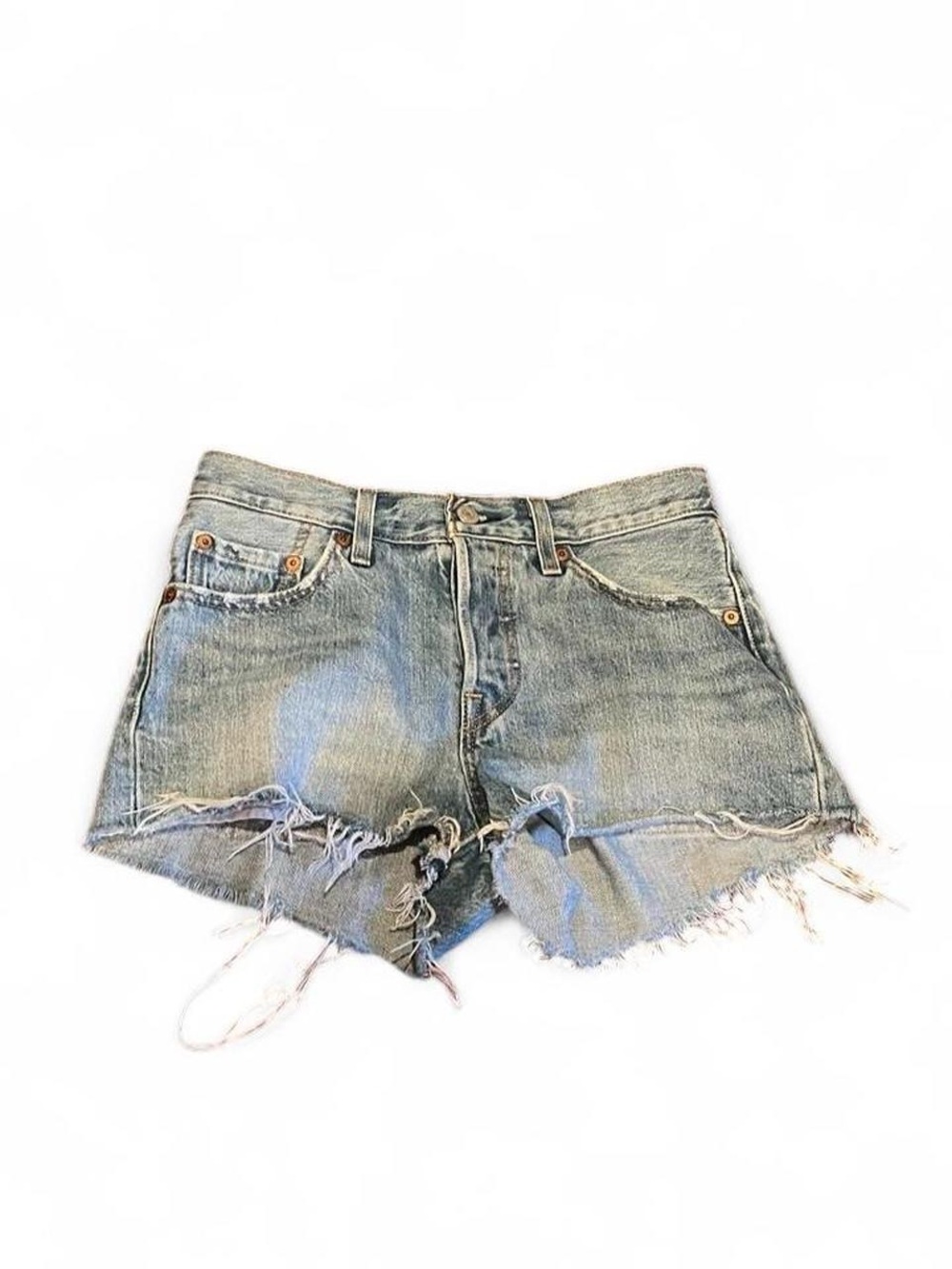 Levi’s 501 Cutoff Denim Shorts Light Blue w 24 EUC women’s jeans